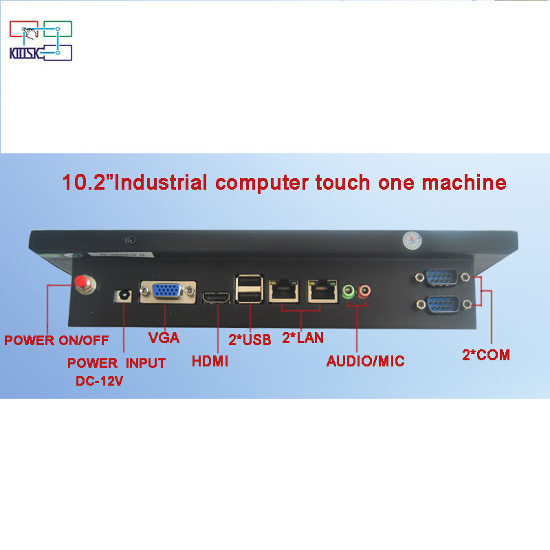 10.2" touch all in one pc with 3th intel i3 i5 i7