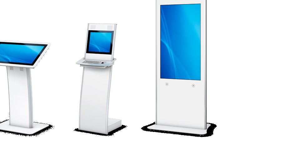 42 inch lcd/led portable touchscreen pc floor stand digital signage
