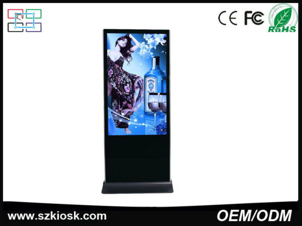 65 inch free standing advertising lcd touch screen digital signage kiosk