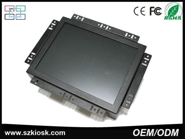 odm open frame industrial monitor with vga av dvi hdmi monitor 4