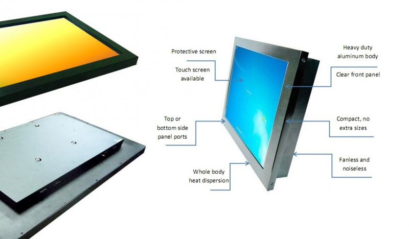 high quality 15 inch high brightness embedded touch screen industrial panel pc 5