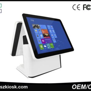 china cheap machine 15 inch two touch screen terminal for restaurant pos system
