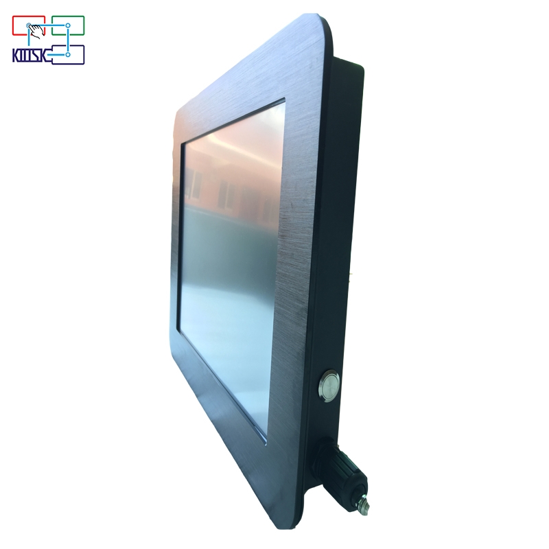fanless black silver 15inch ip65 touch screen industrial all in one pc