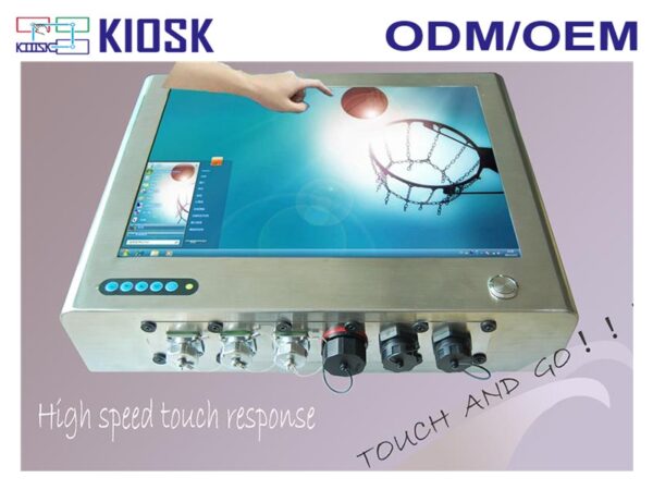 15 inch ip65 aluminium alloy waterproof industrial touch panel pc