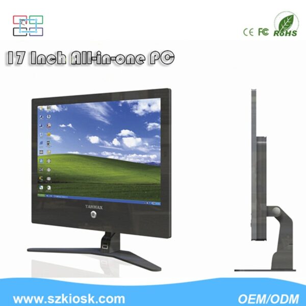 17 inch ultrathin all in one pc lcd resistive touch screen pc