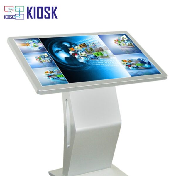43inch capacitive touch kiosk with tilt stand install nvidia 2080ti indedcate card,8700 i7 64gb ram 512gb ssd