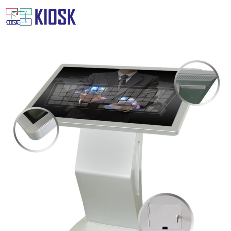 43inch capacitive touch kiosk with tilt stand install nvidia 2080ti indedcate card,8700 i7 64gb ram 512gb ssd 2