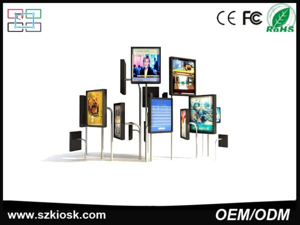 49inch high brightness stand alone lcd indoor advertising digital signage with touch screen 2