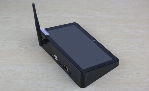 all in one fanless industrial touch screen mini pc with 1024 768p 2