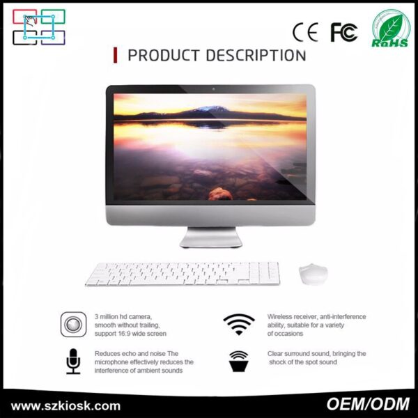 high quality all in one computer 21.5 inch intel core i3 capacitance cheap touchscreen all in one pc