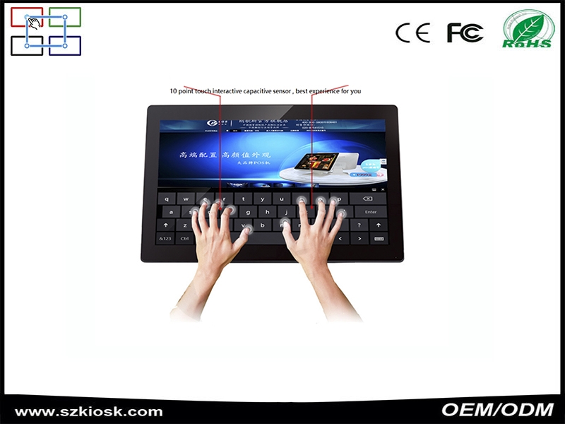 hot sale 19 27inch capacitive touch screen all in one pc i3 i5 i7 4